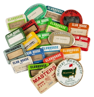1964-1985 Masters Clubhouse Badges Collection 